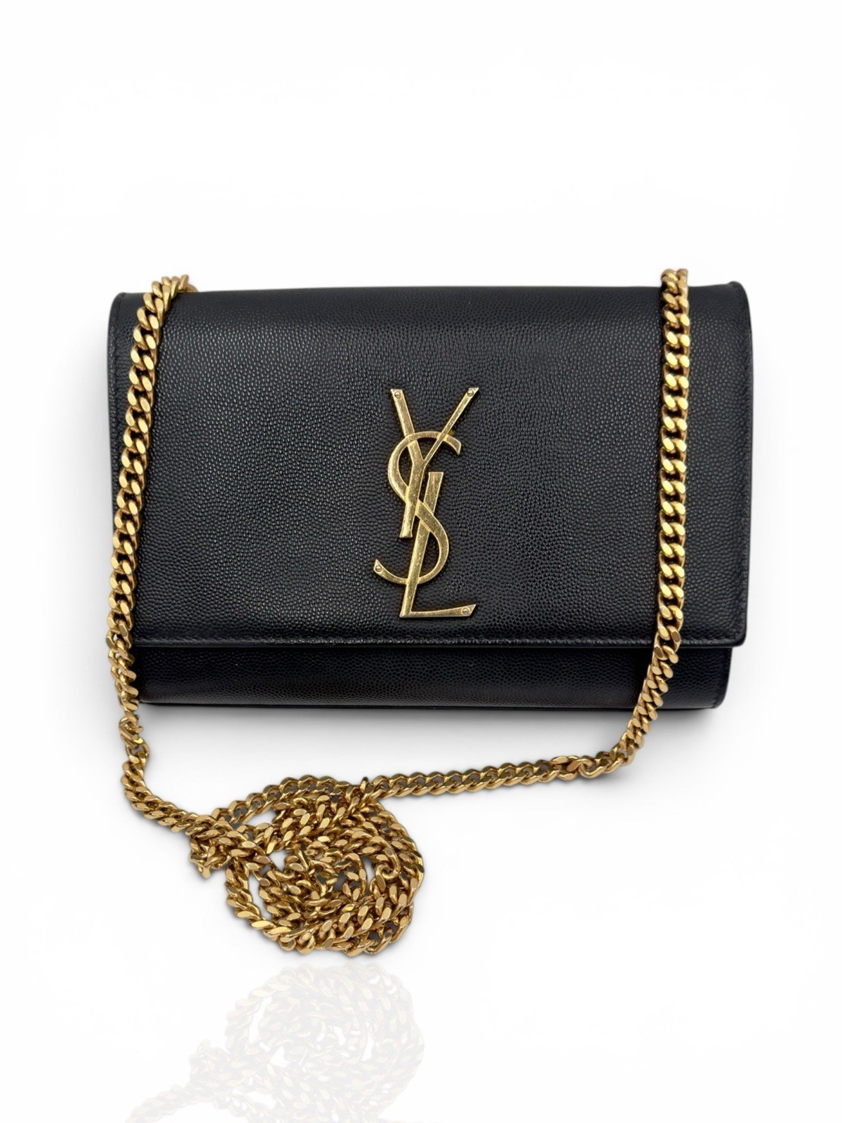 Saint Laurent Classic Kate Small Monogram Shoulder Bag with Gold Chain YSL