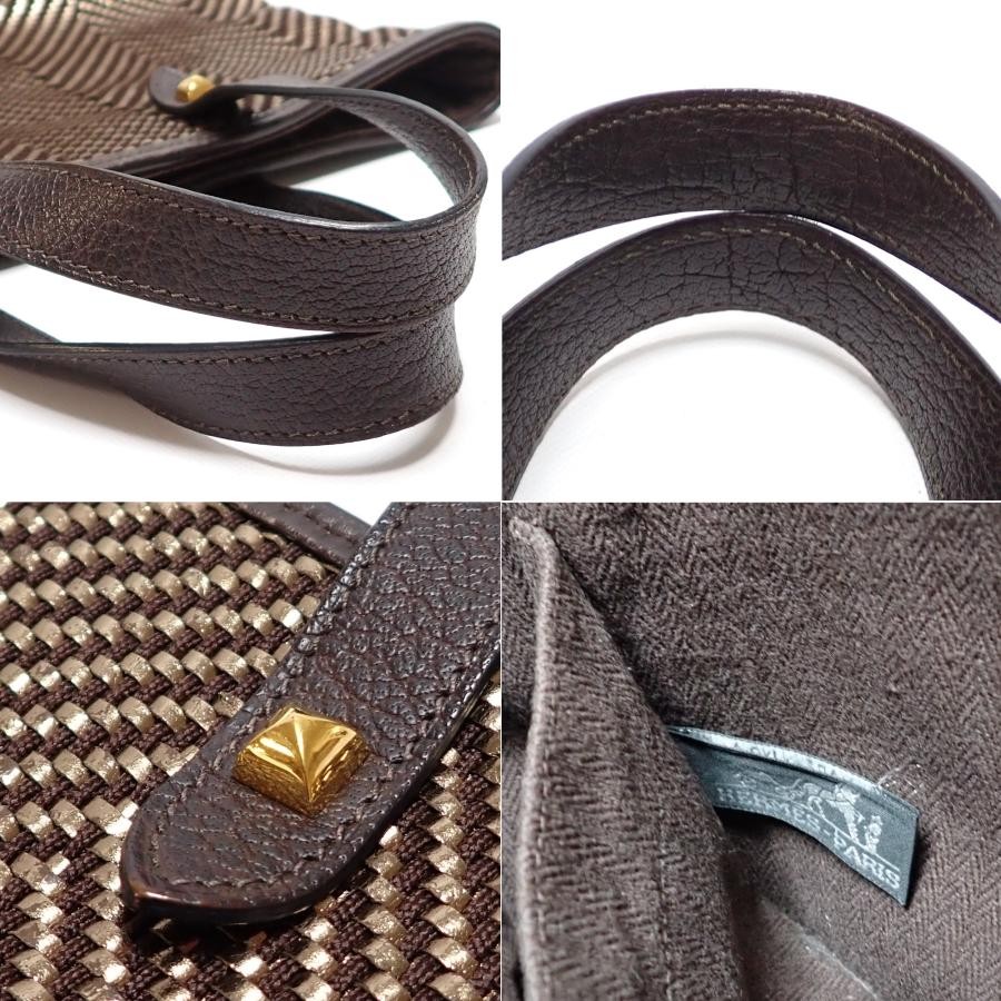 HERMES Bag: Cabas Chennai PM □M stamp Brown W19-32H24D13cm w/o accessories;–