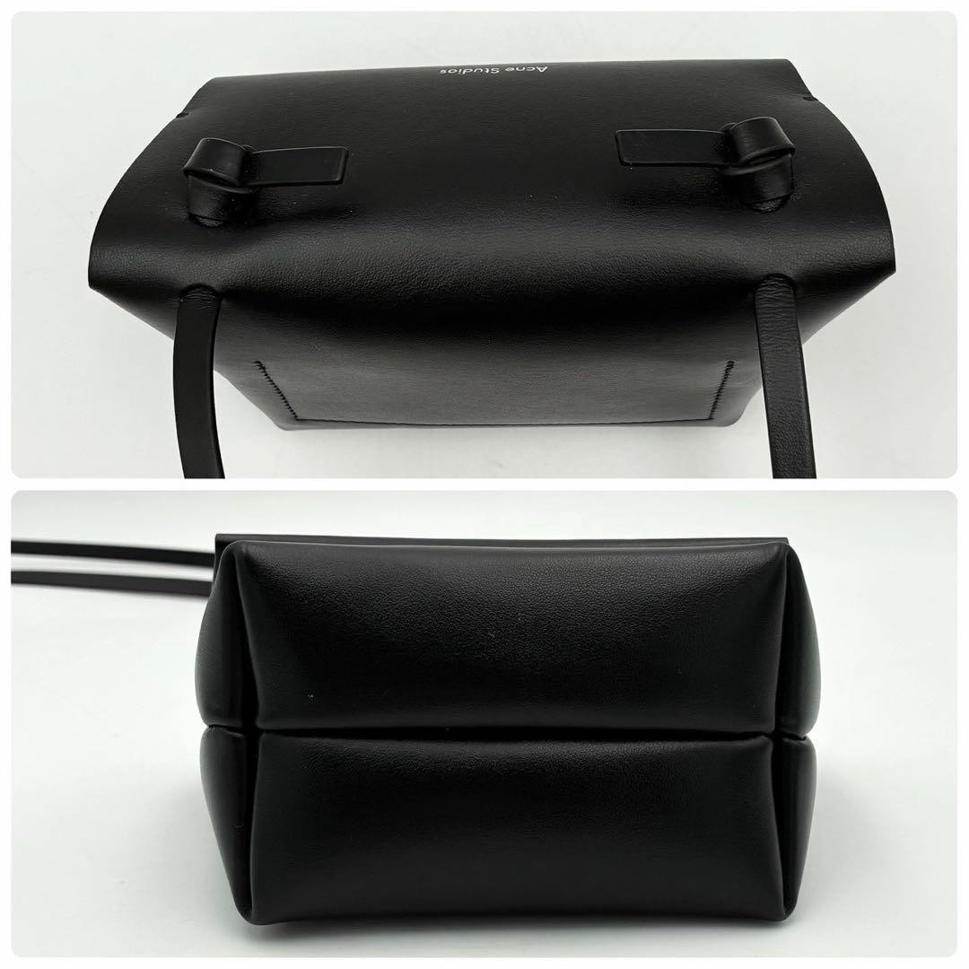 Acne Studios Knot Mini Crossbody Shoulder Bag Black Leather Unisex