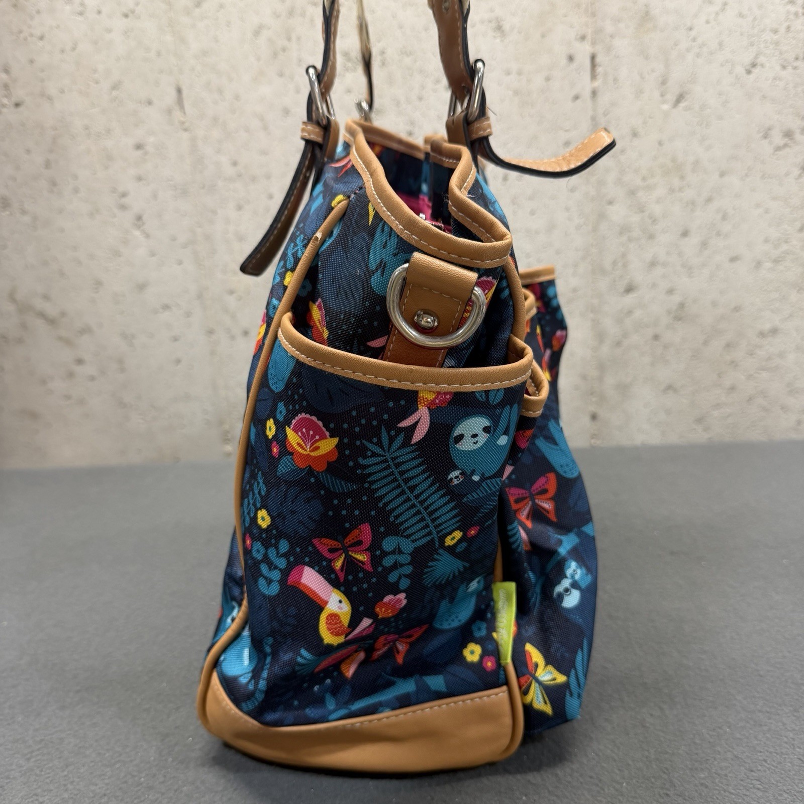 Lily Bloom Maya Multi Pocket Large Tote Bag / Shoulder Bag / Purse – Bird Sloth
