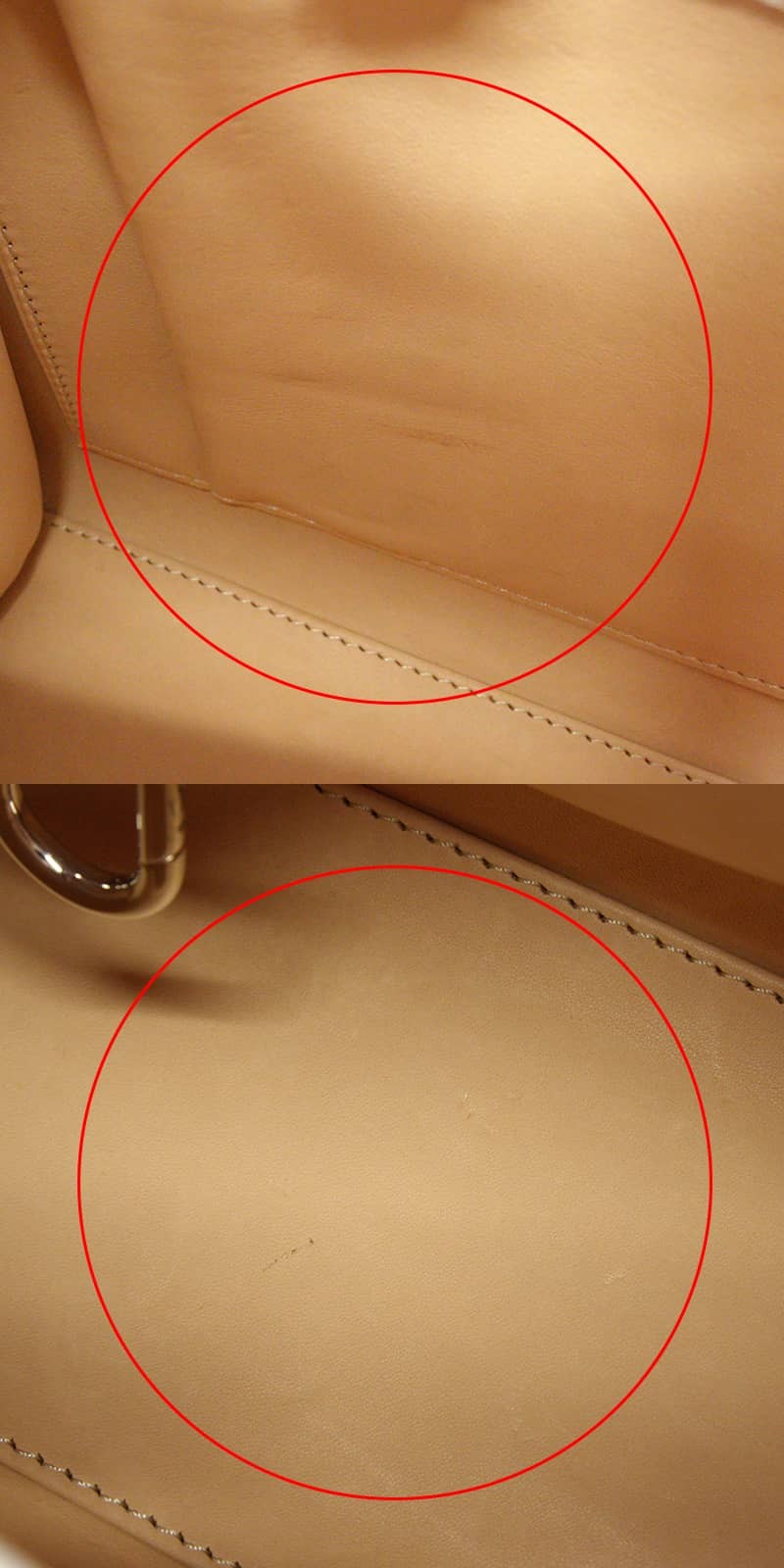 [Pre-loved] Delvaux Tempête MM Ivory calf Matte White Hardware Handbag[Auth…