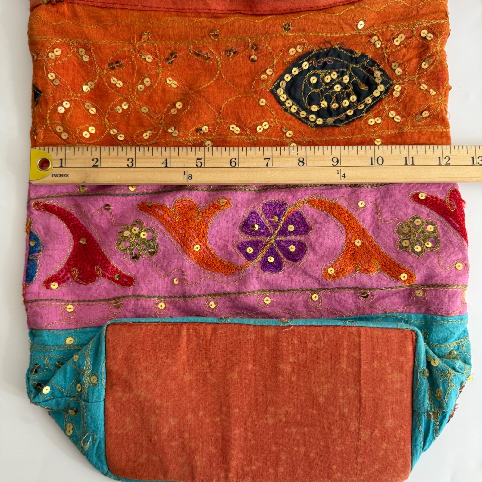 Handmade Patchwork Embroidered Crossbody Bag Indian Boho Festival Hippie Gypsy