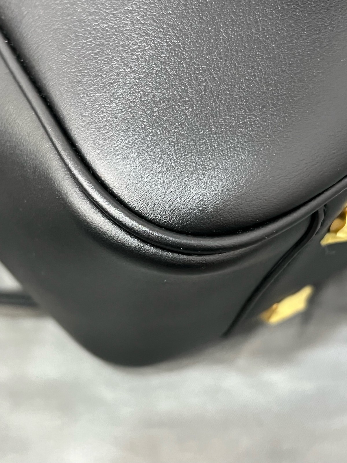 Authentic Hermes Clemence Leather Bucket Bag Black Gold-Tone eBay AG