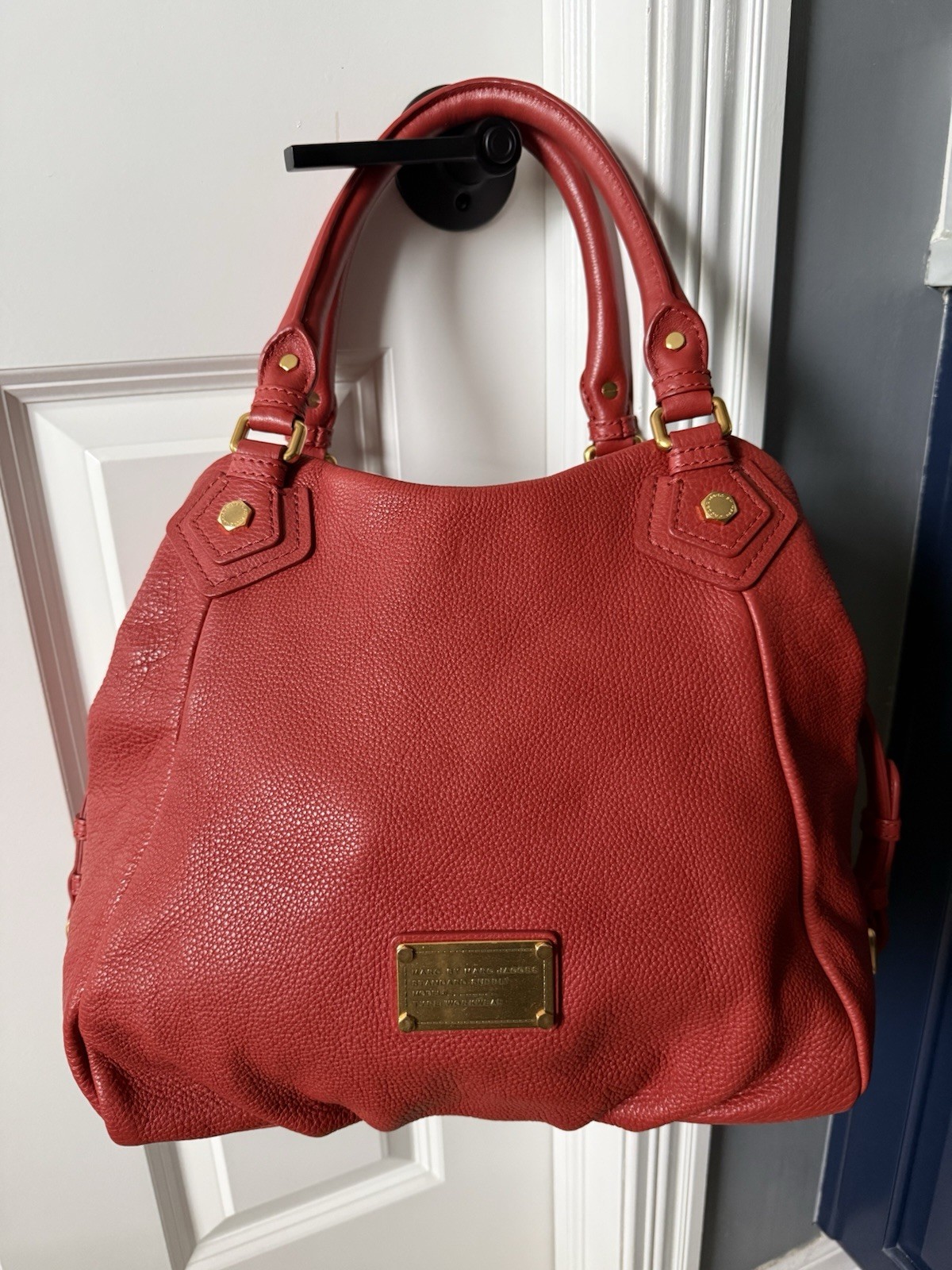 NWT 100% Auth Marc Jacobs Classic Q Fran (Original Ver), Bright Persimmon-Orange
