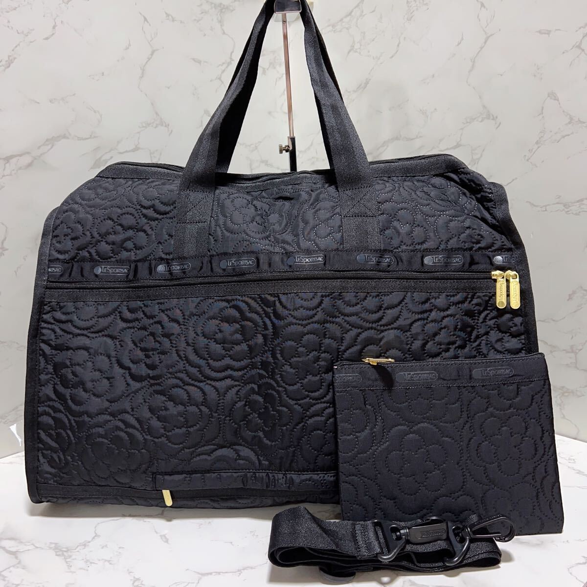 Lesportsac Puffy Blossoms Boston Bag Travel Bag Travel Bag 4319