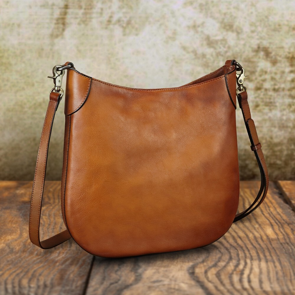 Genuine Leather Purses for Women Vintage Shoulder Bag Crossbody Tote Bag Satchel
