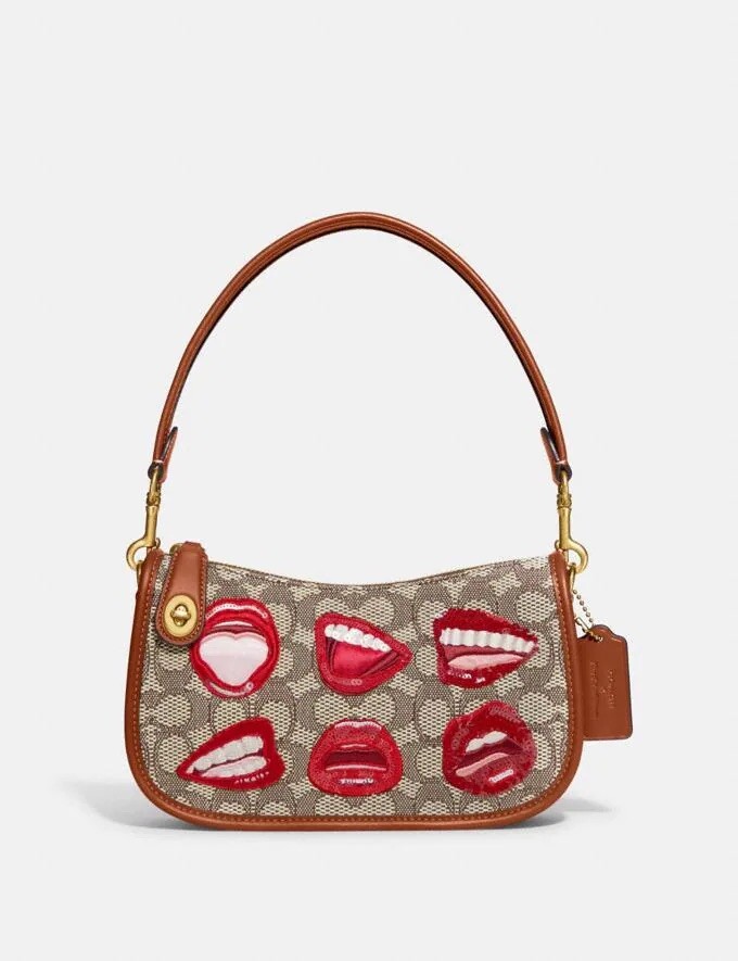 NWT Coach X Tom Wesselmann Swinger In Signature Textile Jacquard CA121