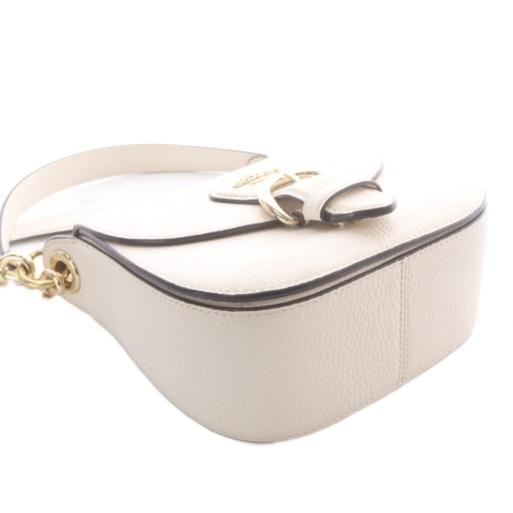 COACH Shoulder bag 2WAY Leather Beige C5685 Authentic From Japan