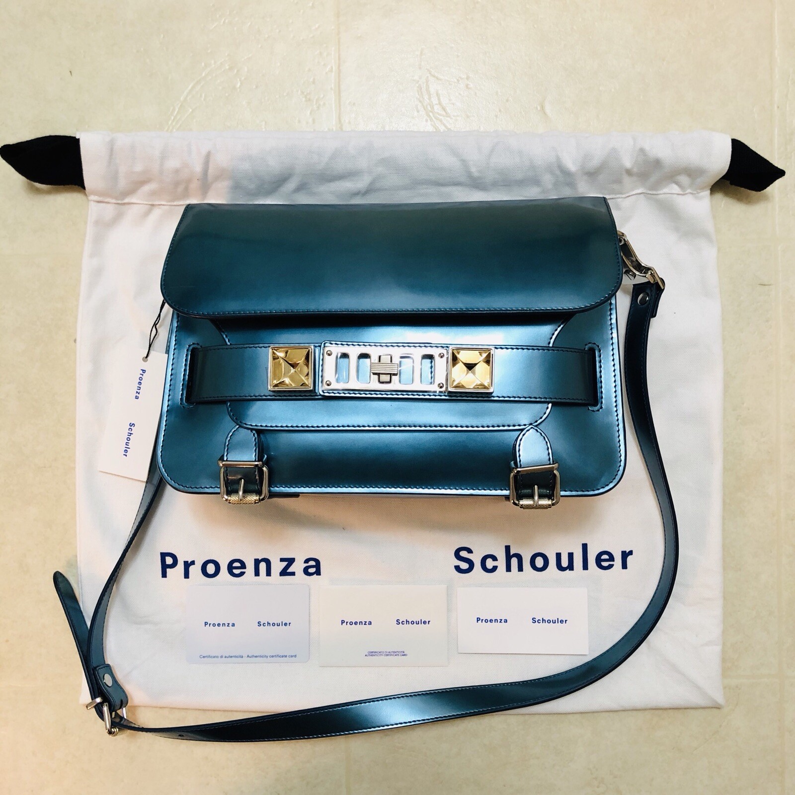 EUC Proenza Schouler PS11 Classic ‘Ocean’ $2250