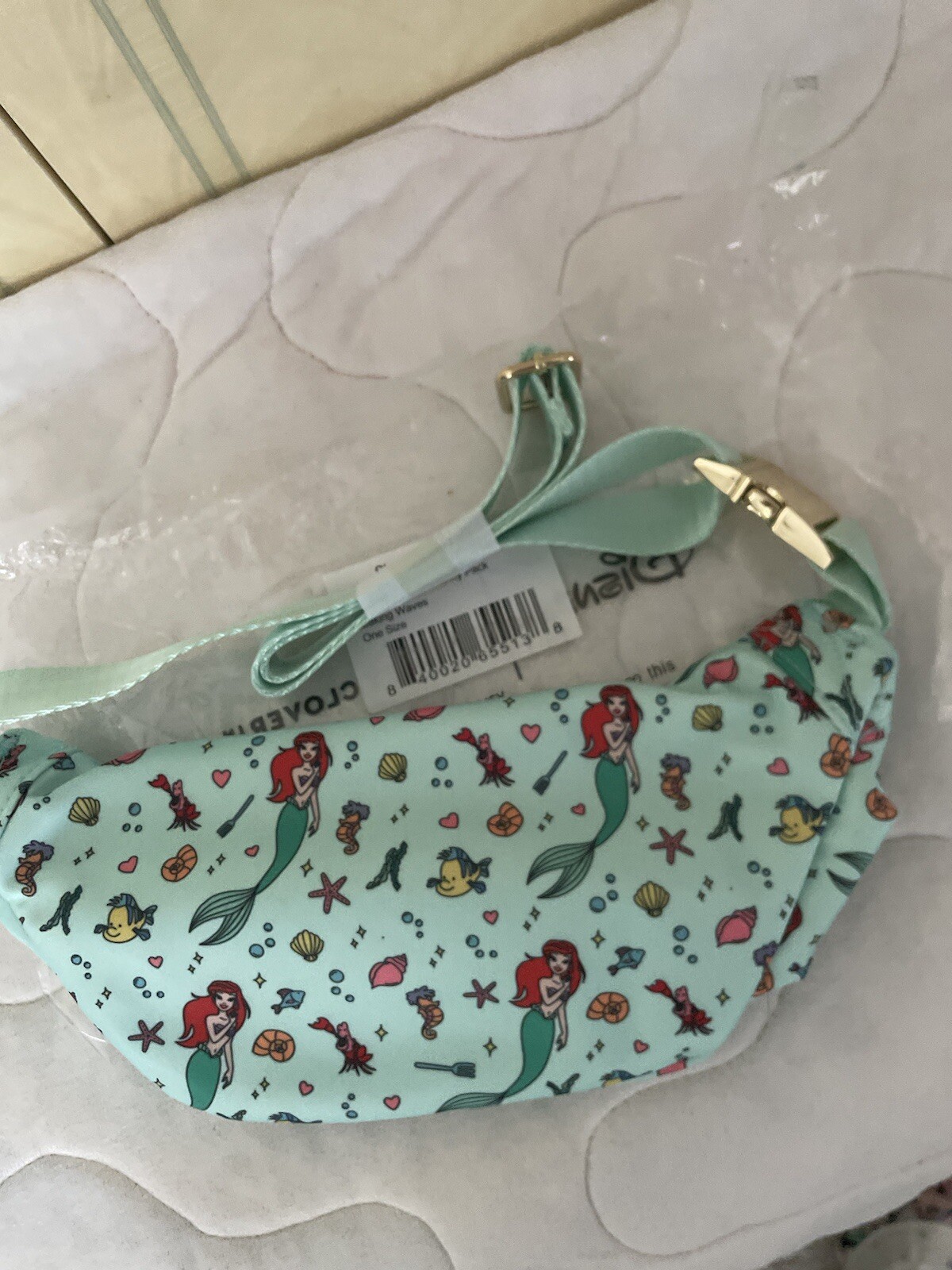 NEW Stoney Clover Lane Disney Princess Fanny Pack Ariel Making Waves