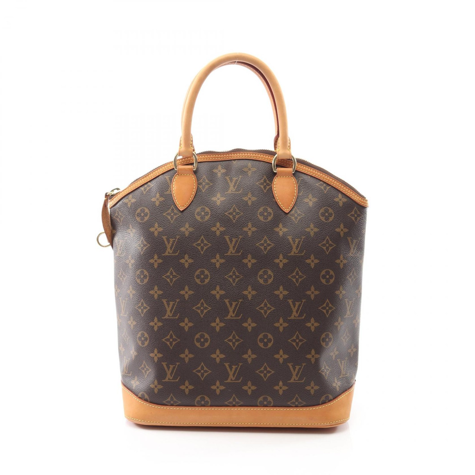 LOUIS VUITTON Lockit Vertical Handbag M40103 Monogram canvas leather Brown Used