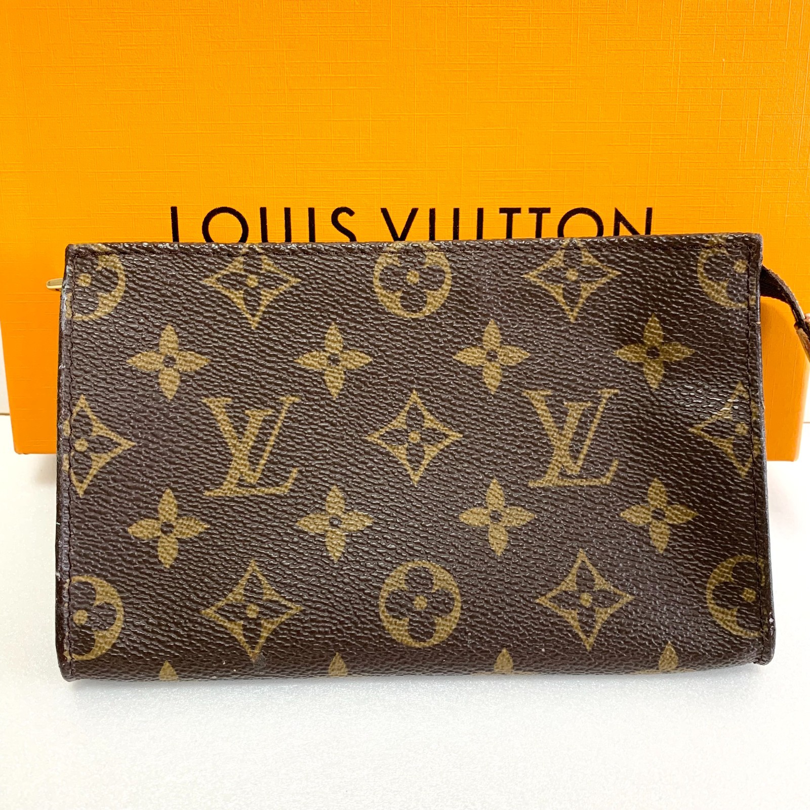 Auth Louis Vuitton Bucket Pouch PM Monogram Accessory Pouch Pochette France #2