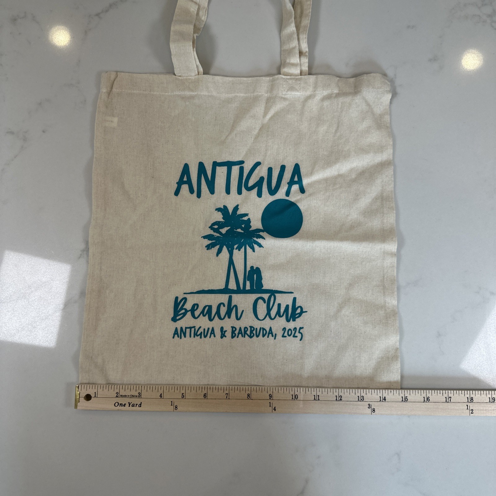 Antigua & Barbuda 2025 Beach Club Canvas Tote Bag Souvenir Excellent