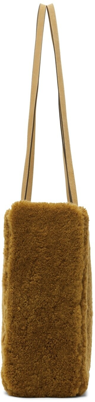 BNWT AW21 JACQUEMUS “LE CABAS NEVE” SHEARLING SHOULDER BAG