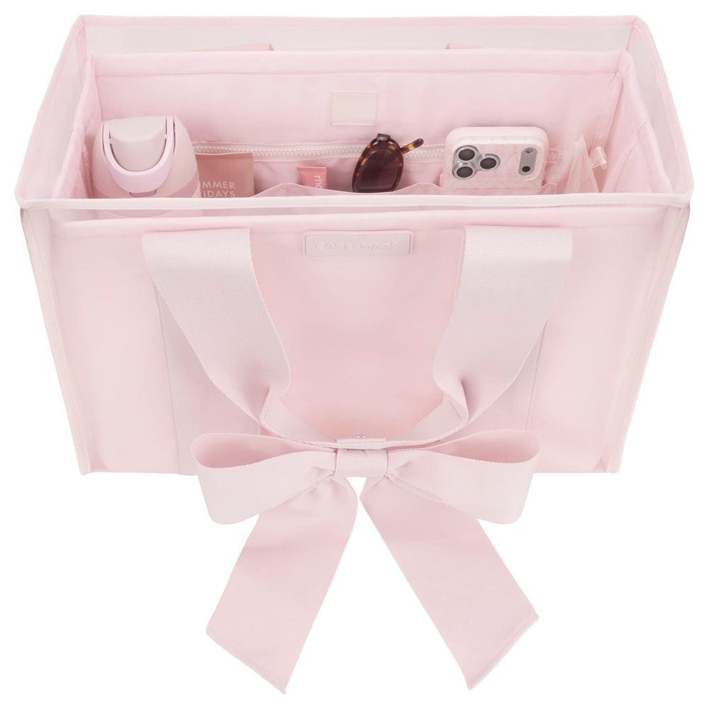 Case-Mate Jelly Tote Organizer Insert Pink Laptop Sleeve Multi Pocket NWT