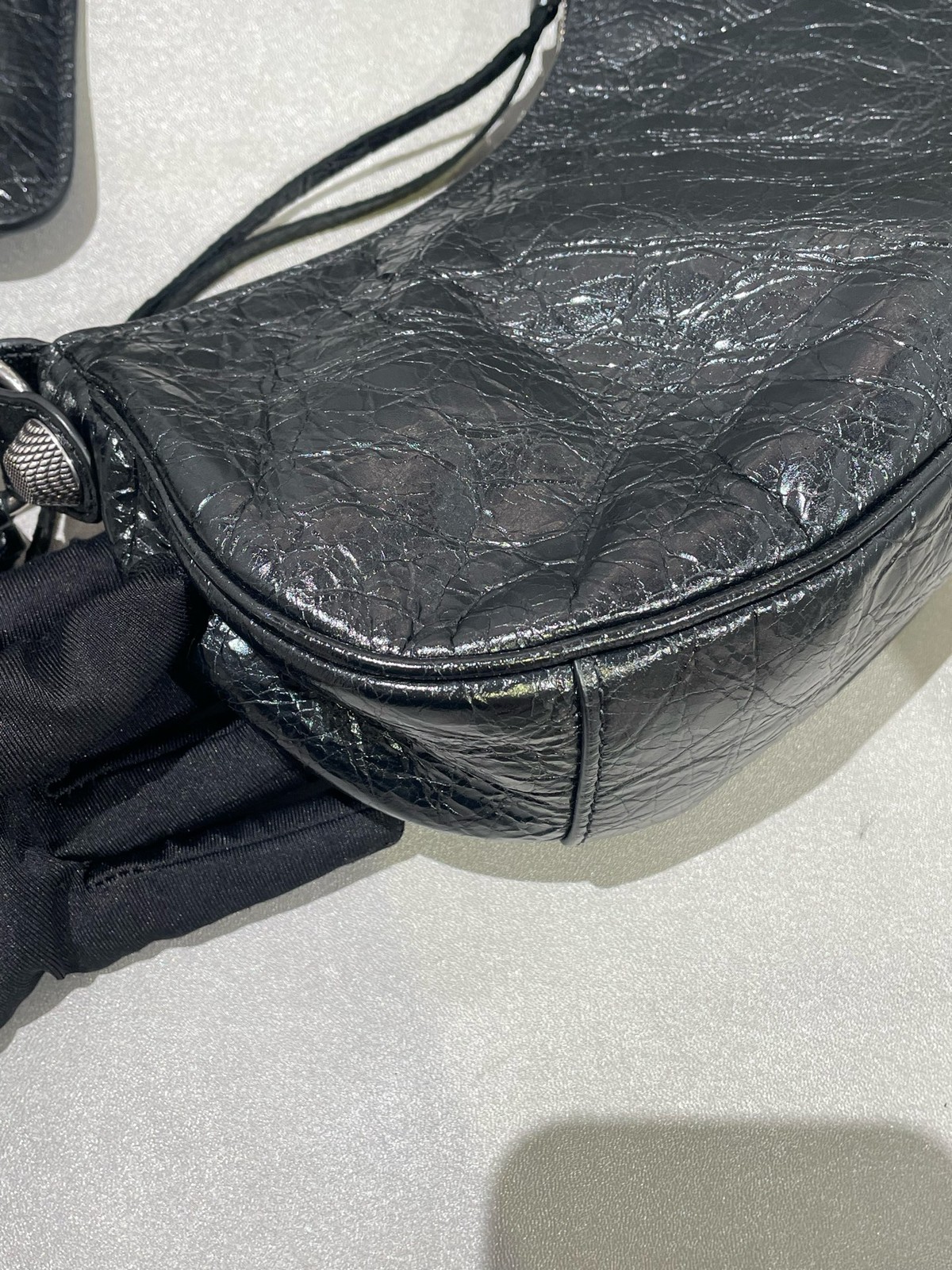 Balenciaga Pre-Owned Authentic LE CAGOLE Hobo Bag Black 6713091VG9Y1000