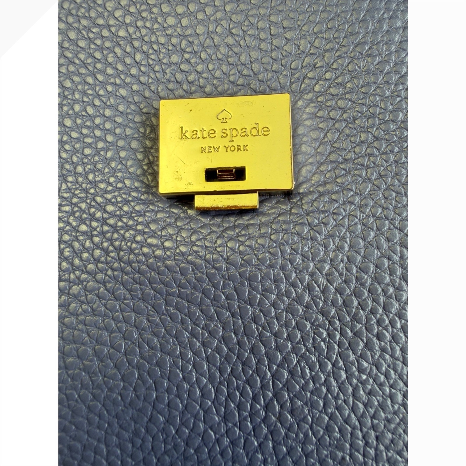 Kate Spade Orchard Street Hemsley Leather Crossbody Bag Blue Purple JMT Monogram