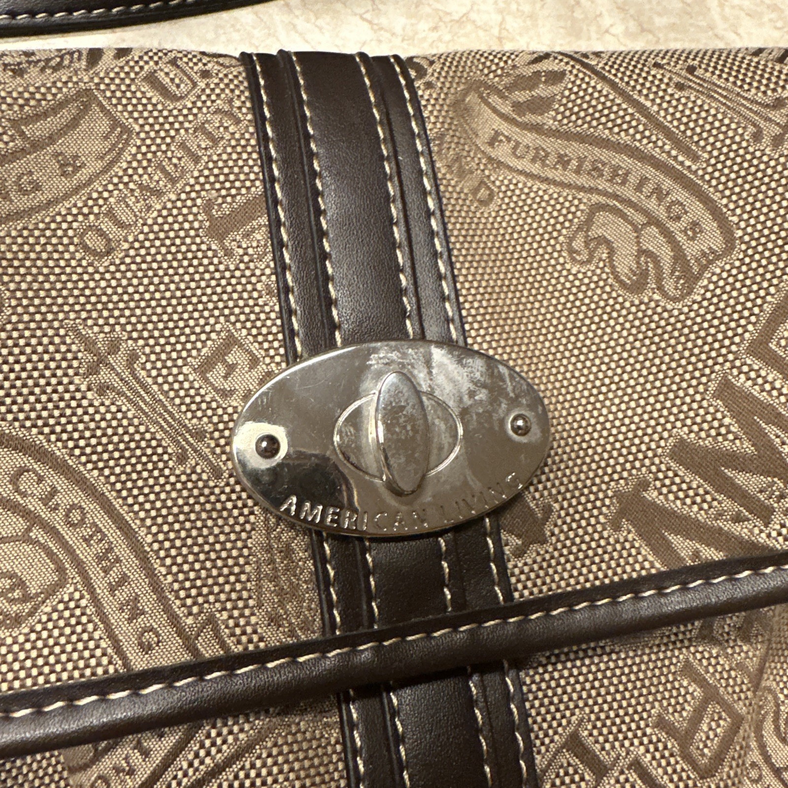 Used American Living Women’s Crossbody Brown Handbag