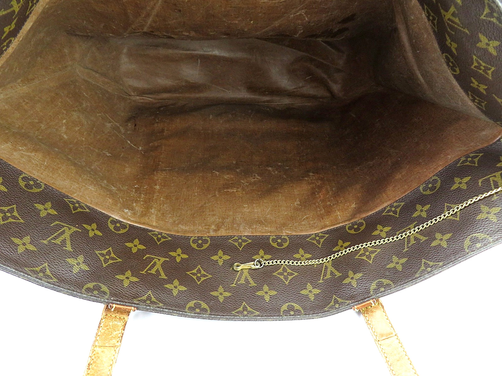 Authentic LOUIS VUITTON Sac Shopping GM Tote Monogram Shoulder Bag #63702