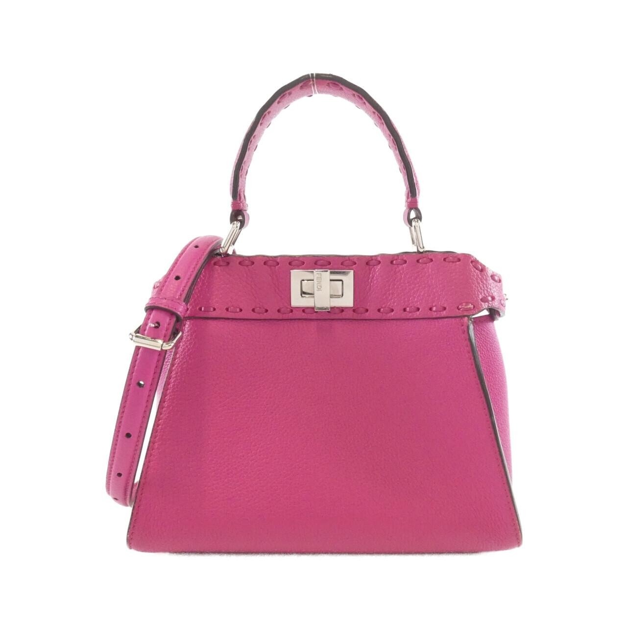 Authentic Fendi Selleria Peekaboo Mini 8BN244 ANT2 Bag #230-000-465-6615