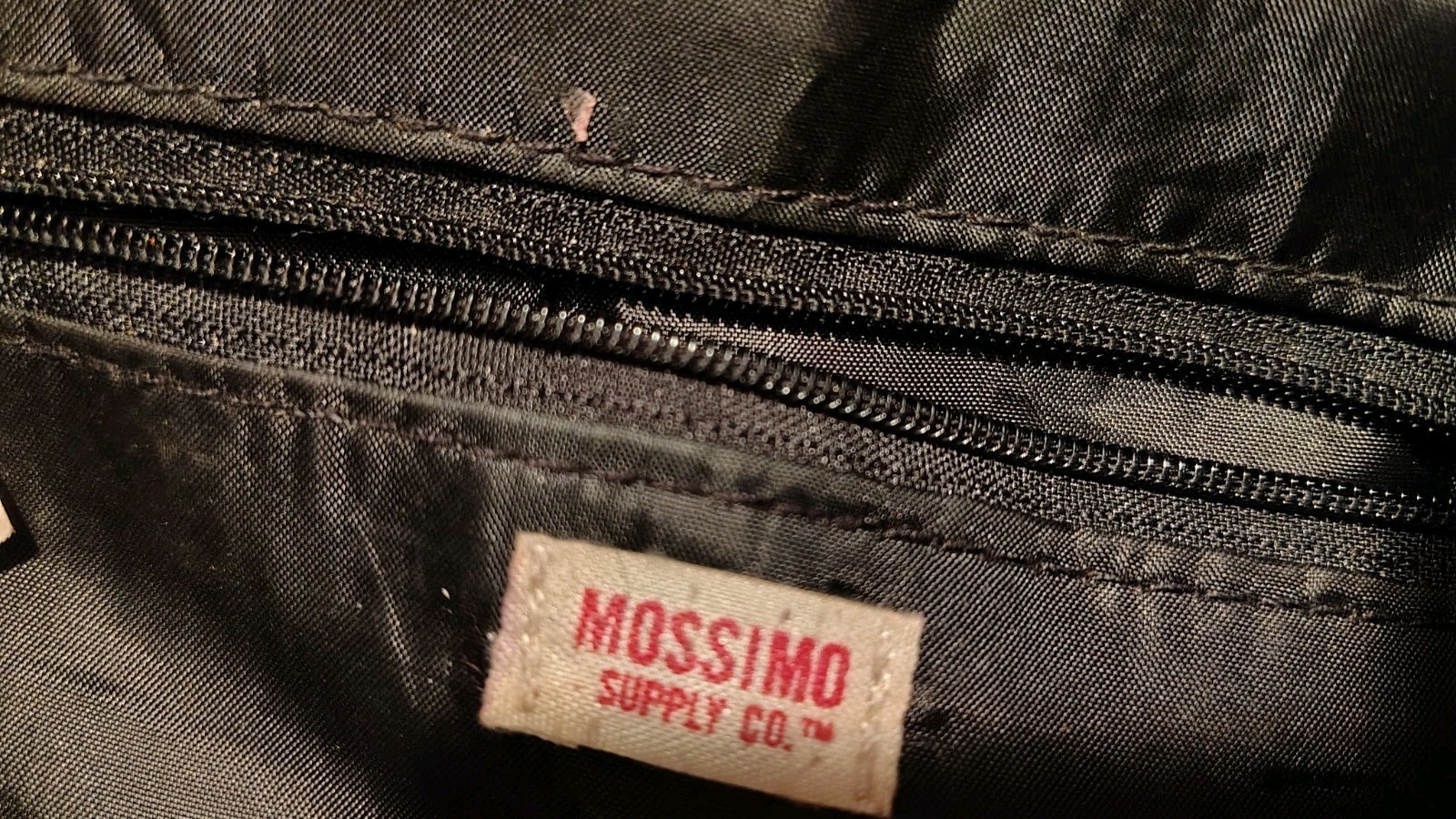 mossimo supply co Black Quilted Puffer Mini Backpack Handle On Top With Front…