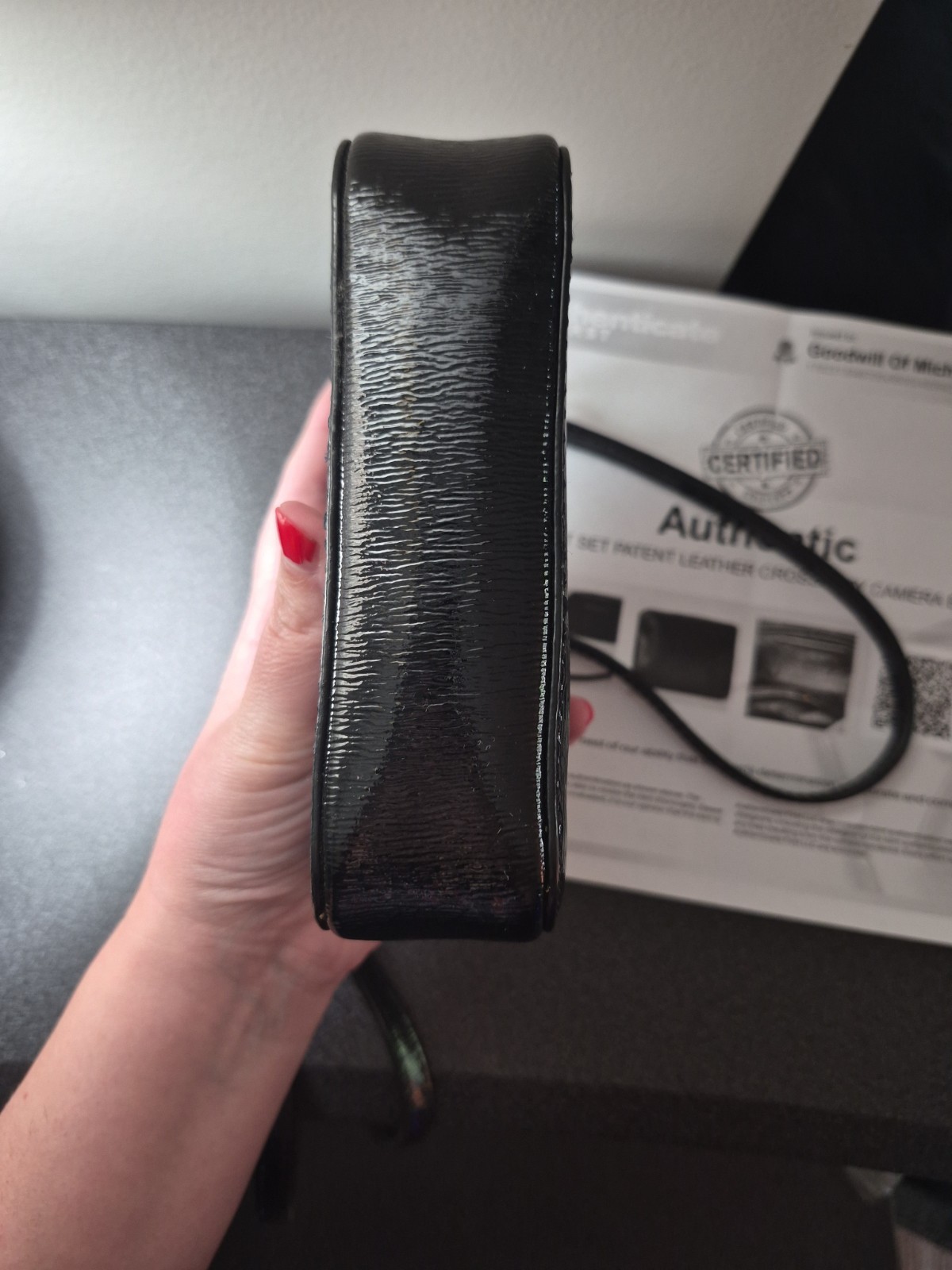 Michael Kors Patent Leather Camera Crossbody