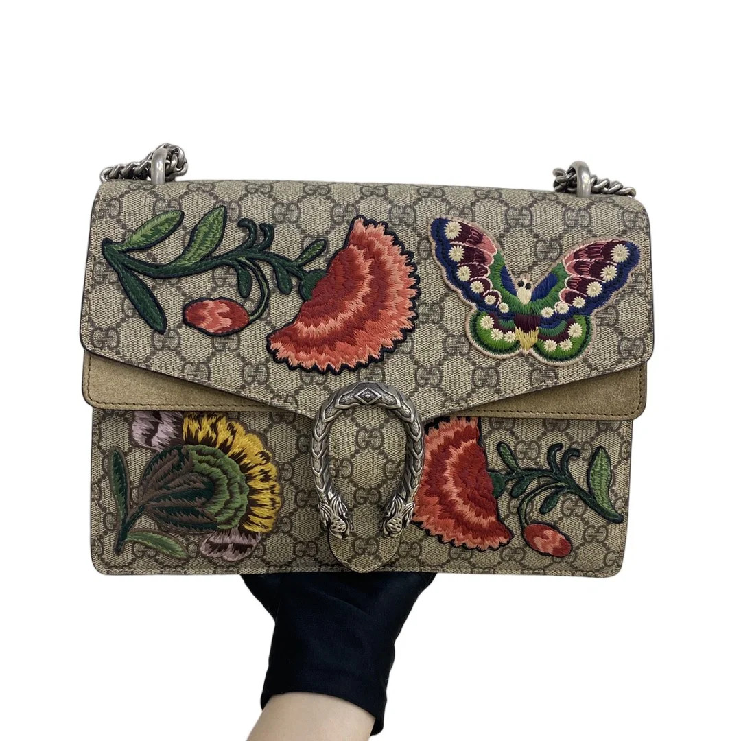 Gucci Embroidered Dionysus Gg Supreme Monogram (ys071526a3r)
