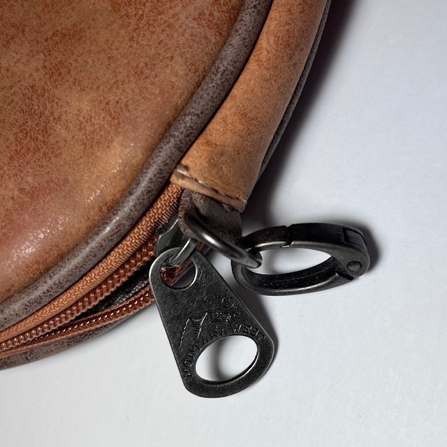 Montana West Womens Brown Round Bag Purse Rivets NO STRAP & MISSING strap holder