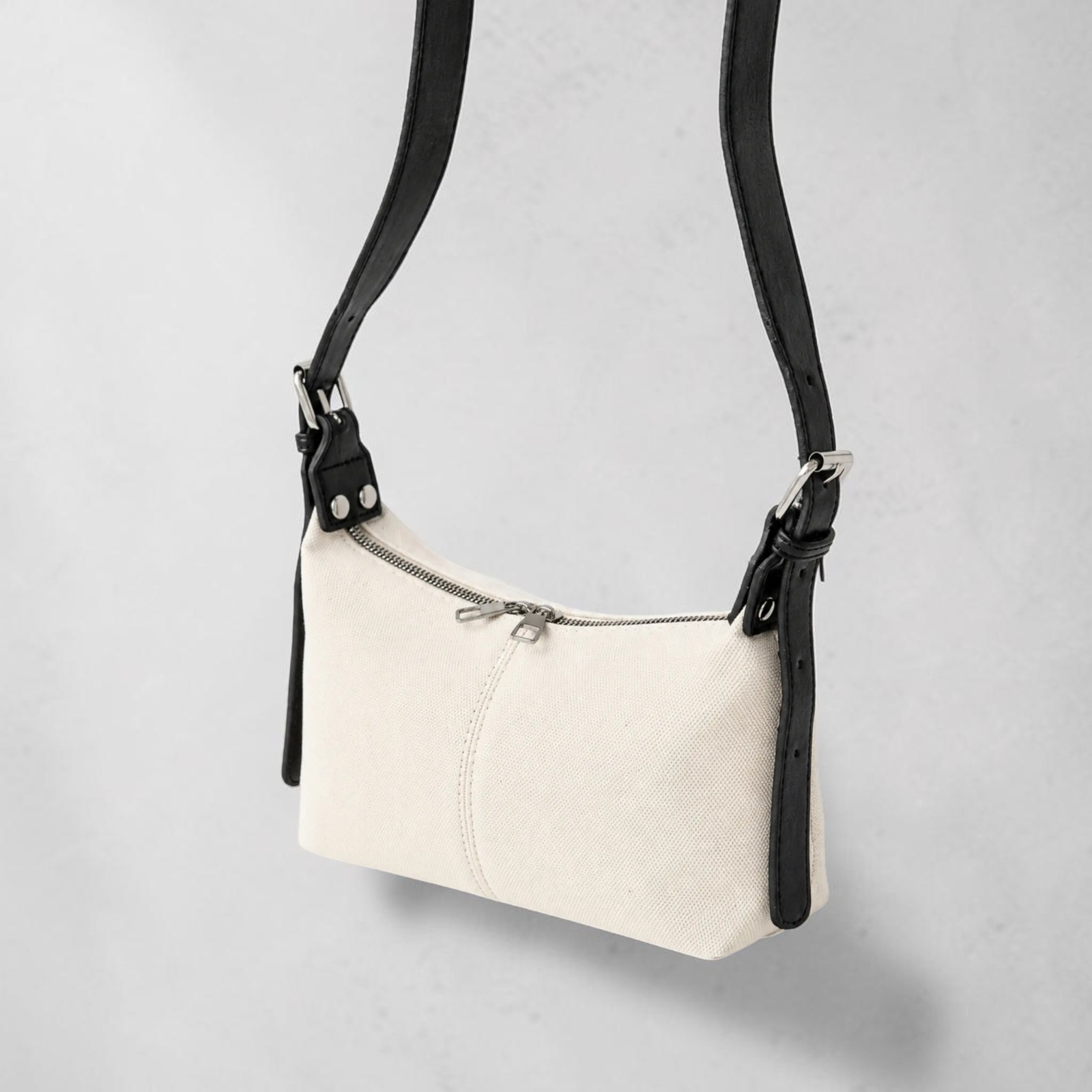 Cushy Mini Canvas Crossbody Bag Adjustable Strap Women’s Everyday Shoulder Bag