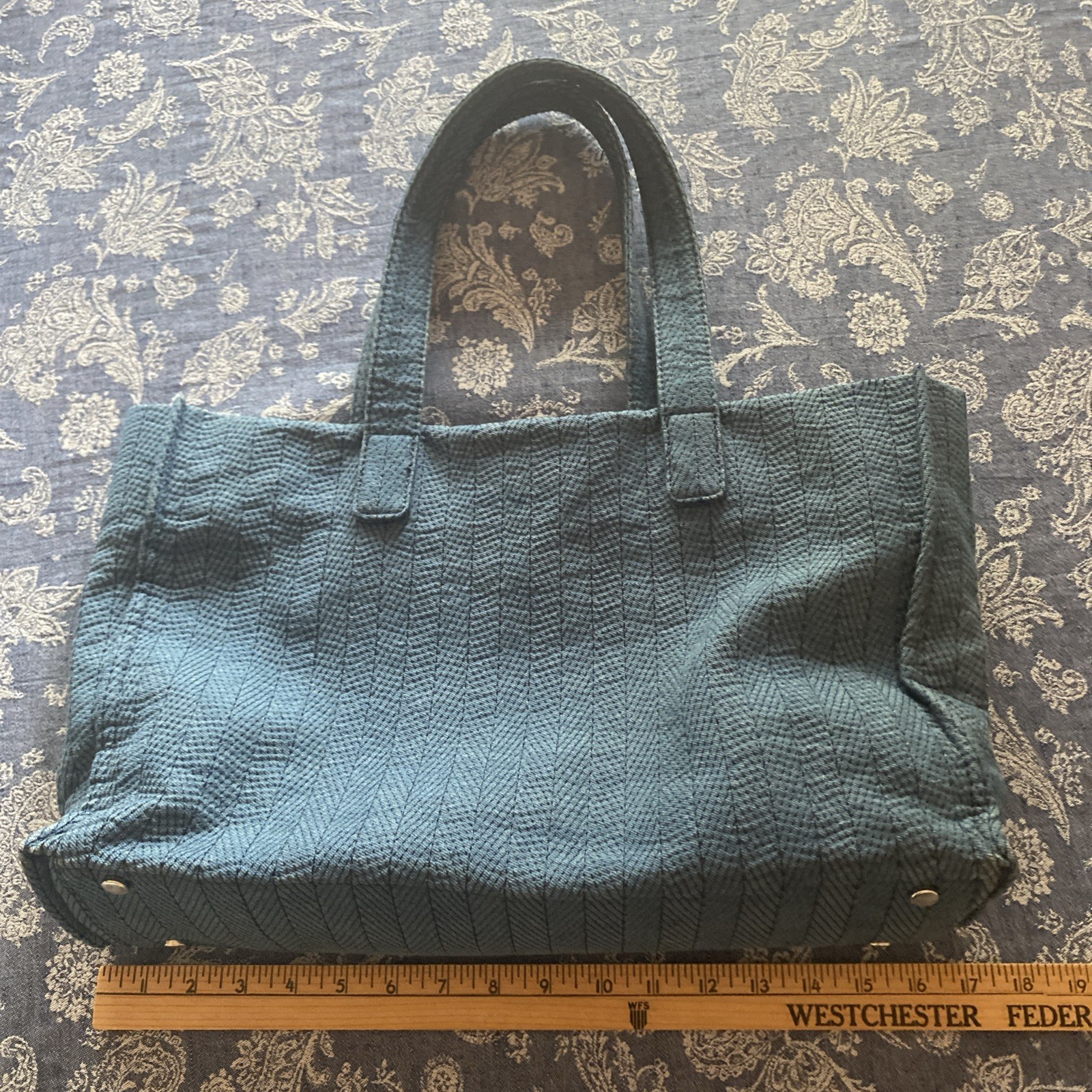 Lightweight blue tote bag – great for the summer
