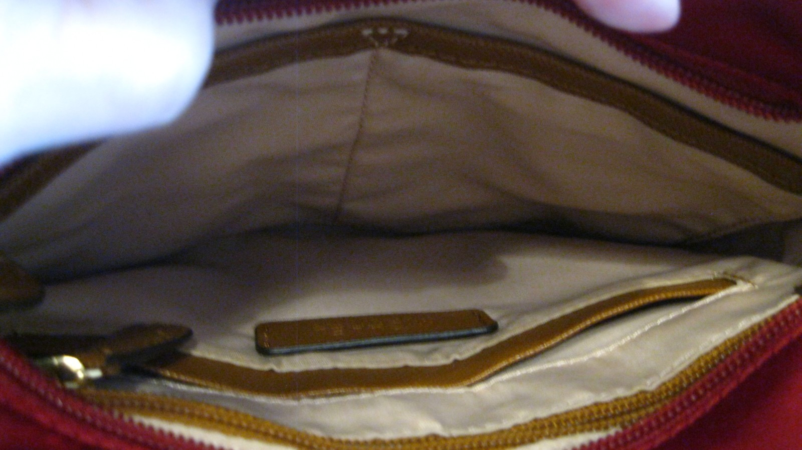 MICHAEL KORS Kelsey Nylon Crossbody Messenger Bag Maroon Burgandy
