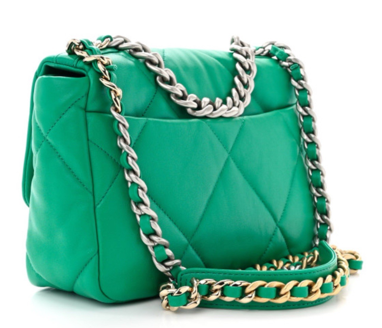 Chanel 19 Bag Medium Green Rare