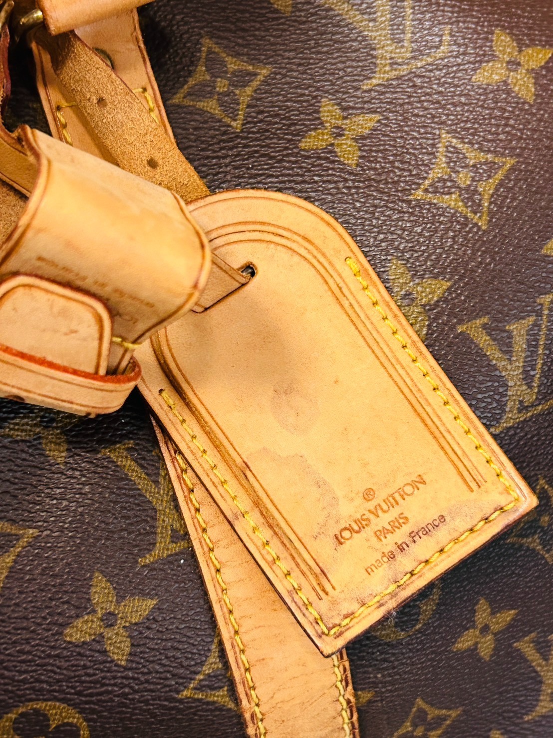 Louis Vuitton Keepall Bandouliere 55 Monogram Canvas Brown Boston Bag M41414 LV