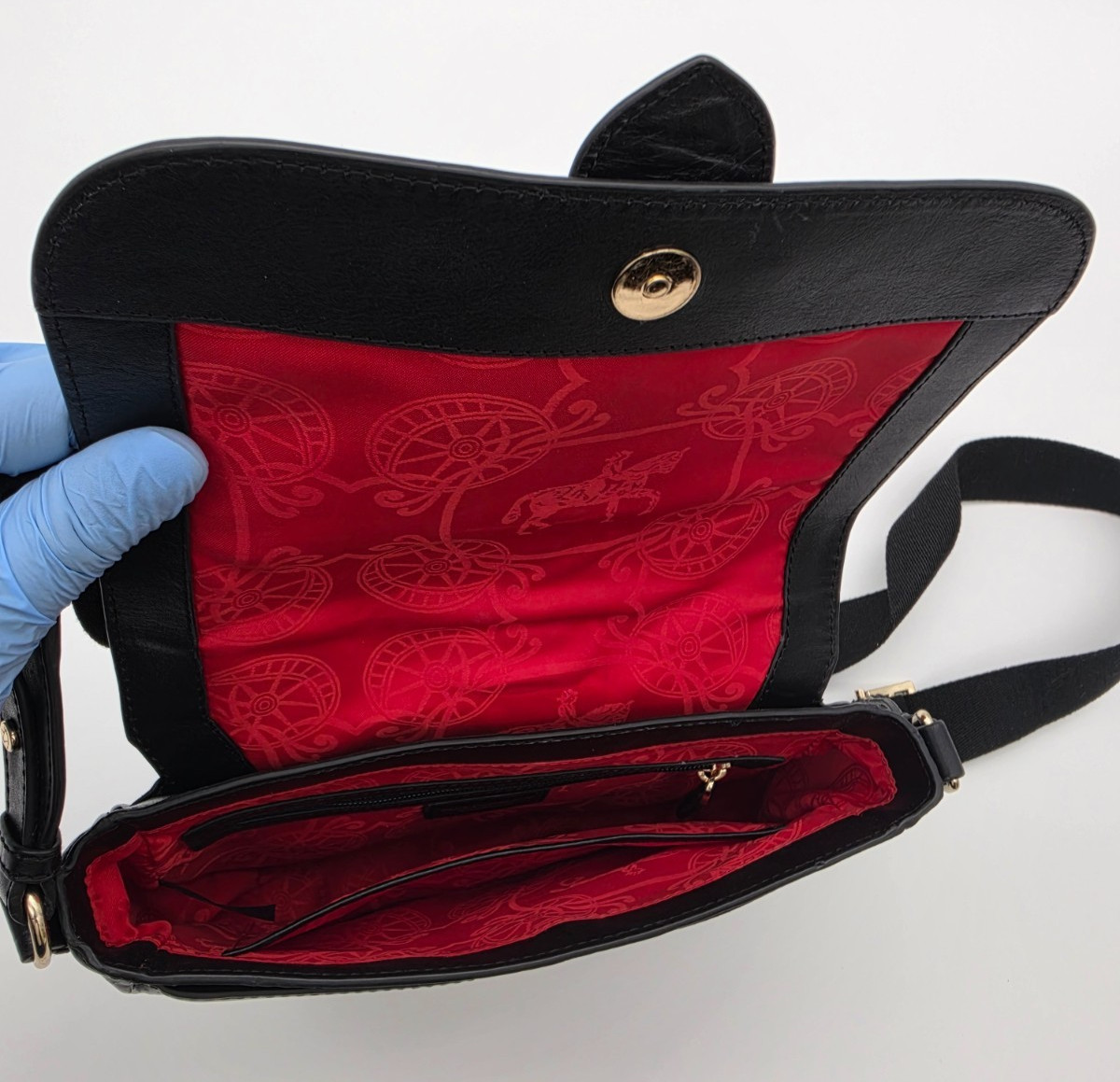 Paul Costelloe Dressage Women’s Handbag Core Black Faux Leather Crossbody Bag