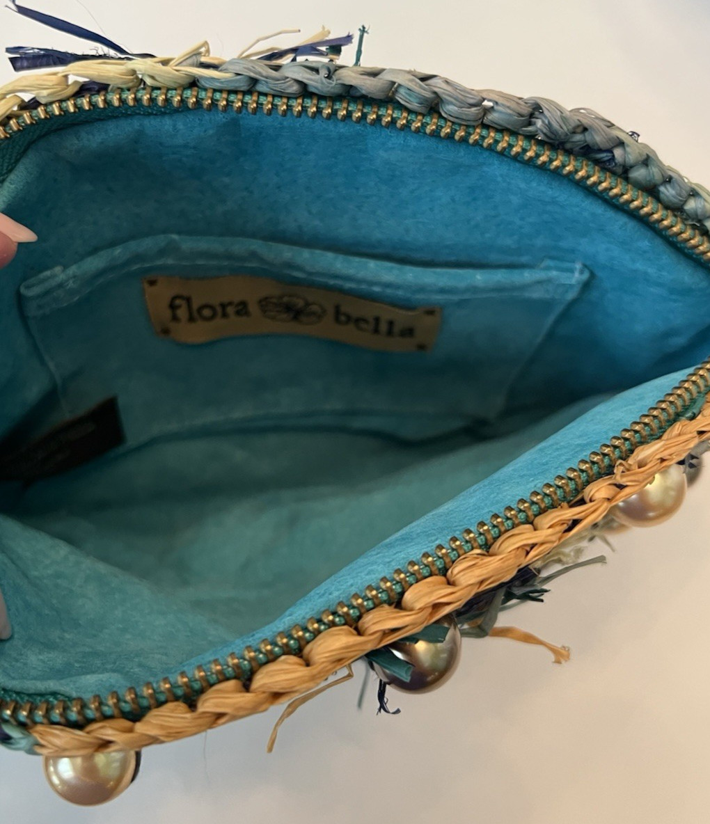 Flora Bella Woven Clutch