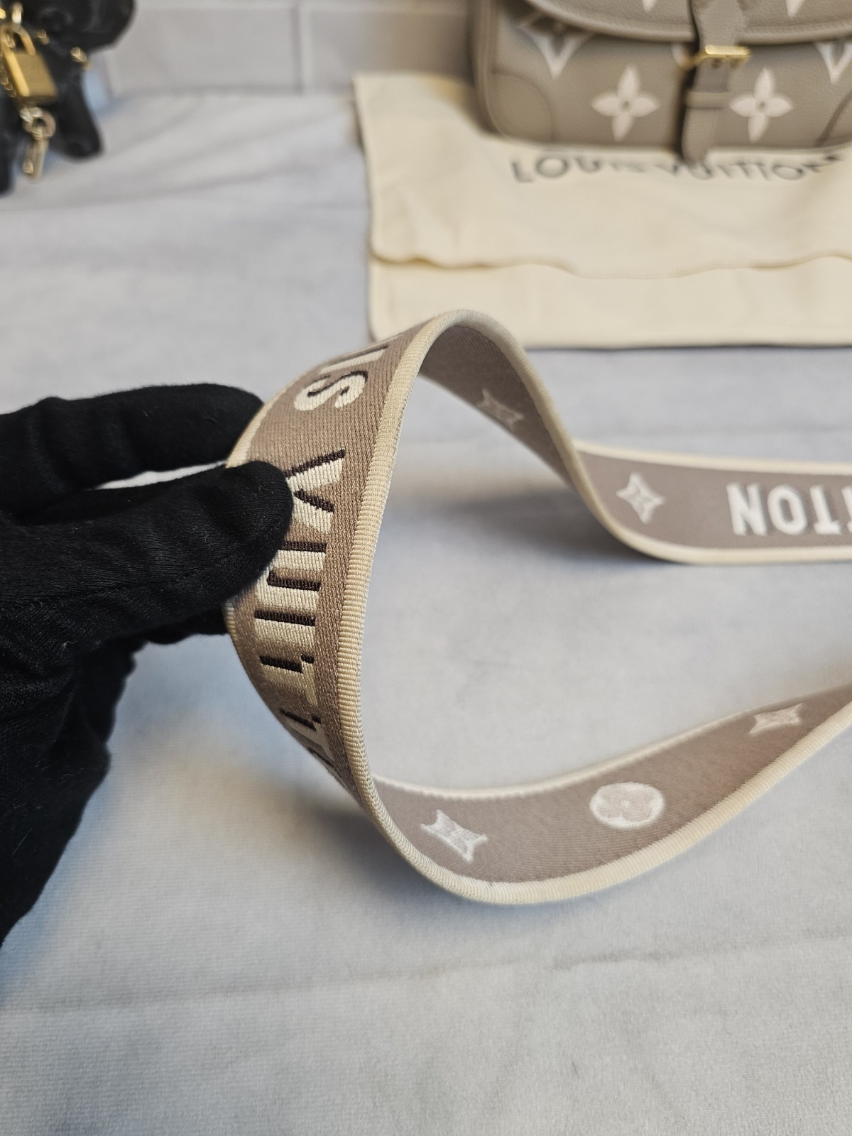 Louis Vuitton Monogram Empreinte Bicolor Turtledove Diane Set