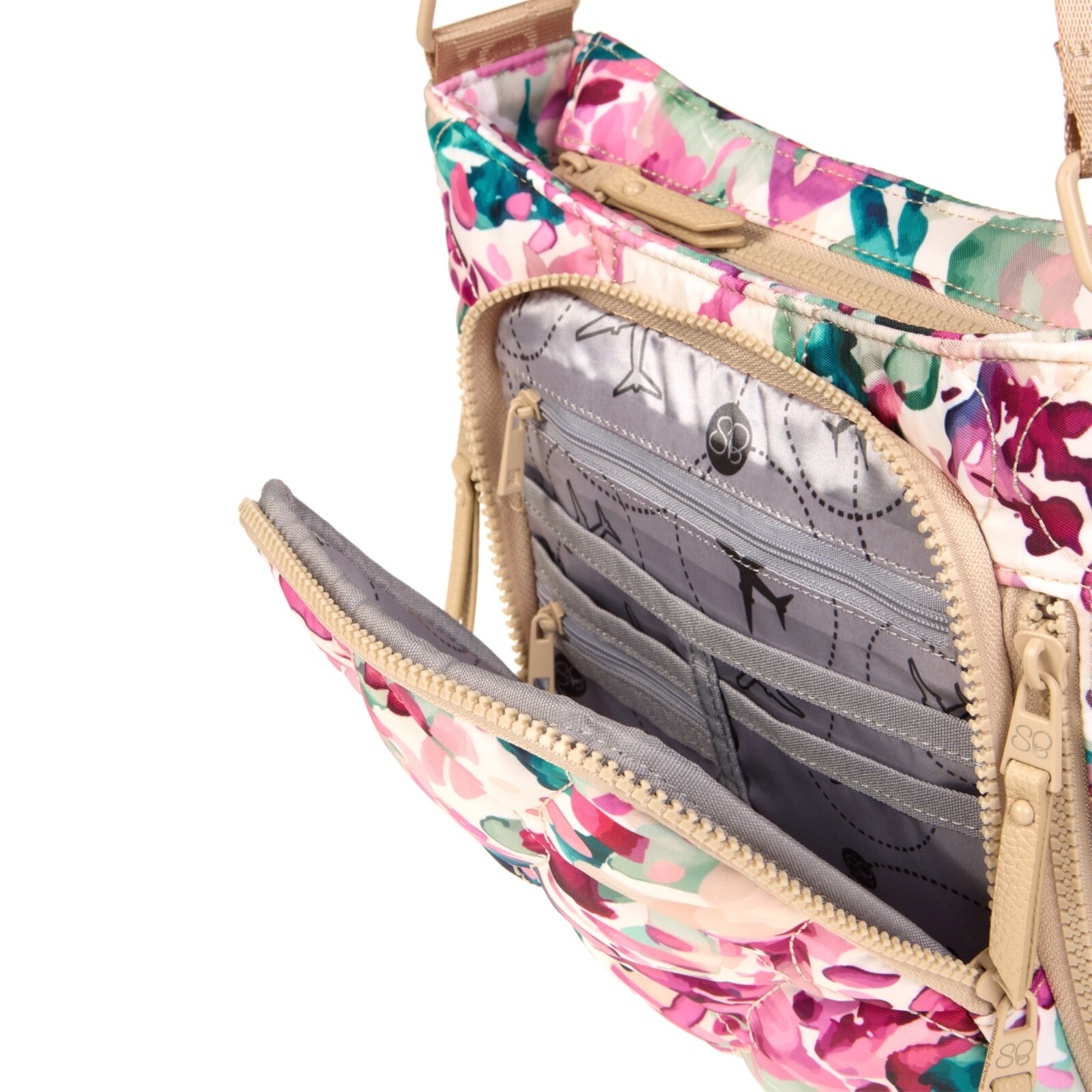 #Samantha Brown To-Go RFID Essential Travel Crossbody—Purple