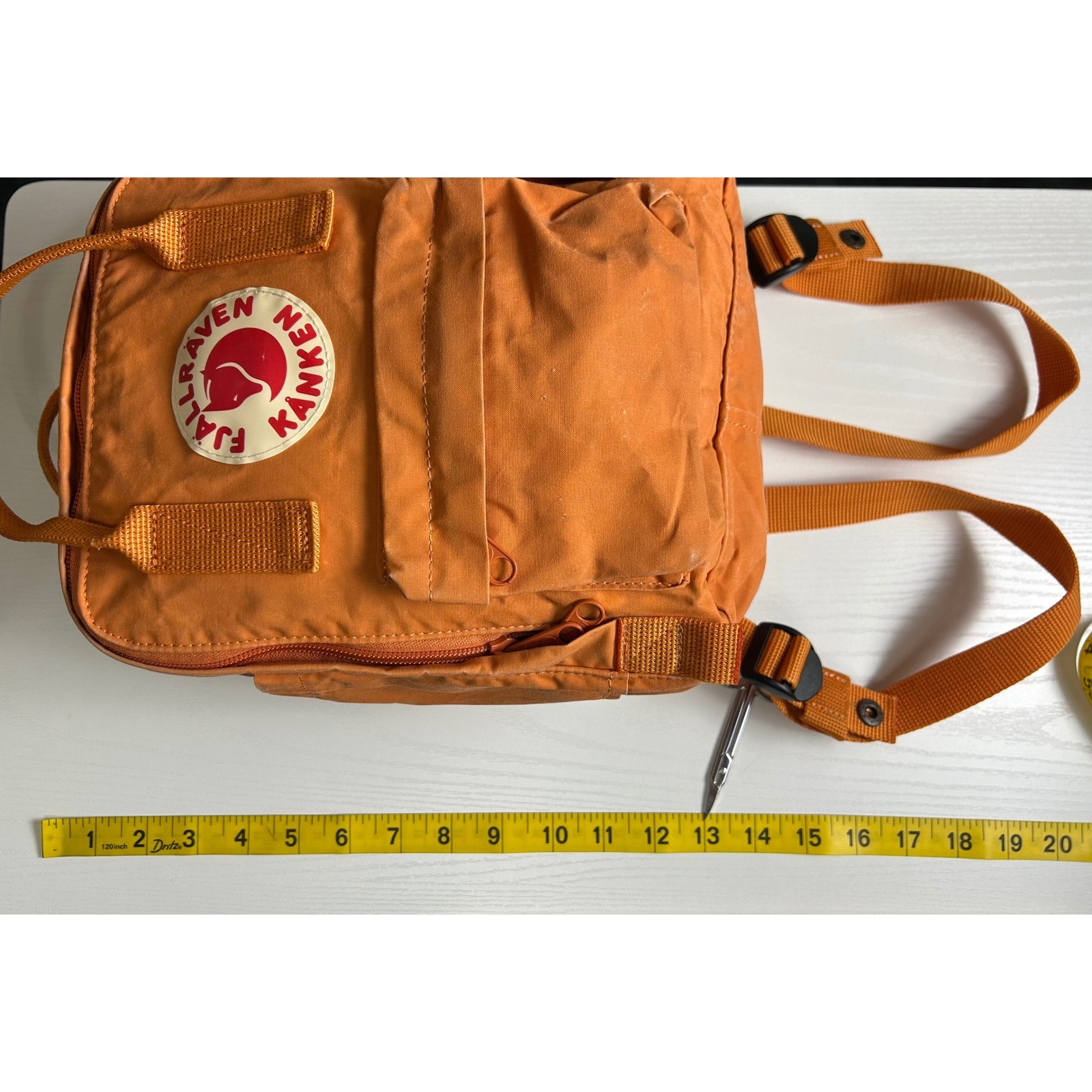 Fjallraven Kanken Mini Backpack Burnt Orange 23561 Vinylon F Small Daypack
