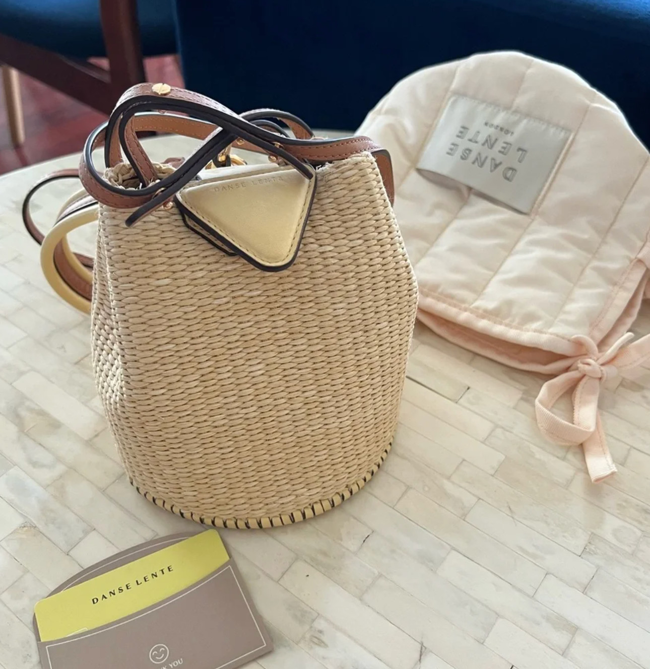 Danse Lente Raffia Women’s bucket Bag