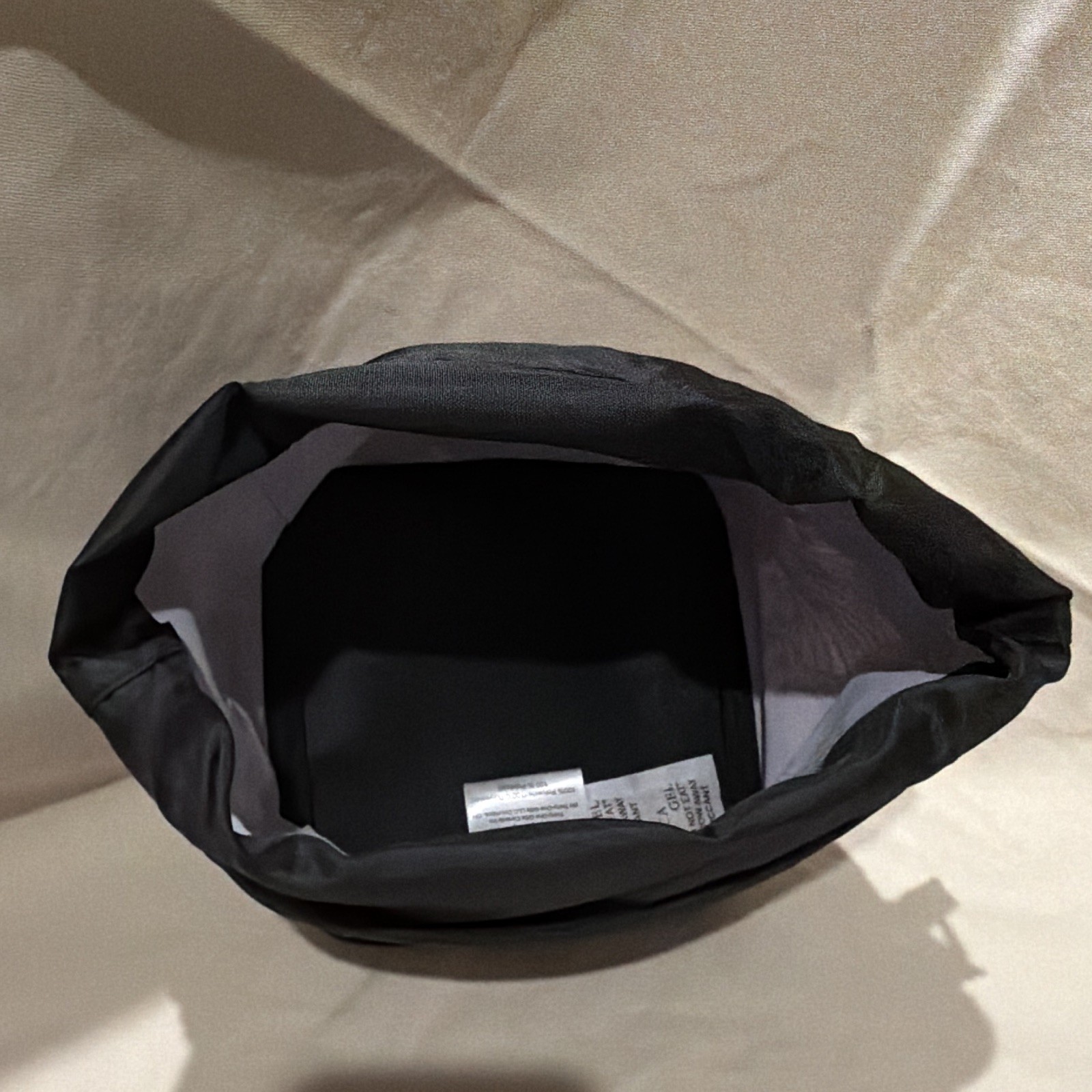 Thirty-One Black & White hedgehog Drawstring Closure nylon Bag