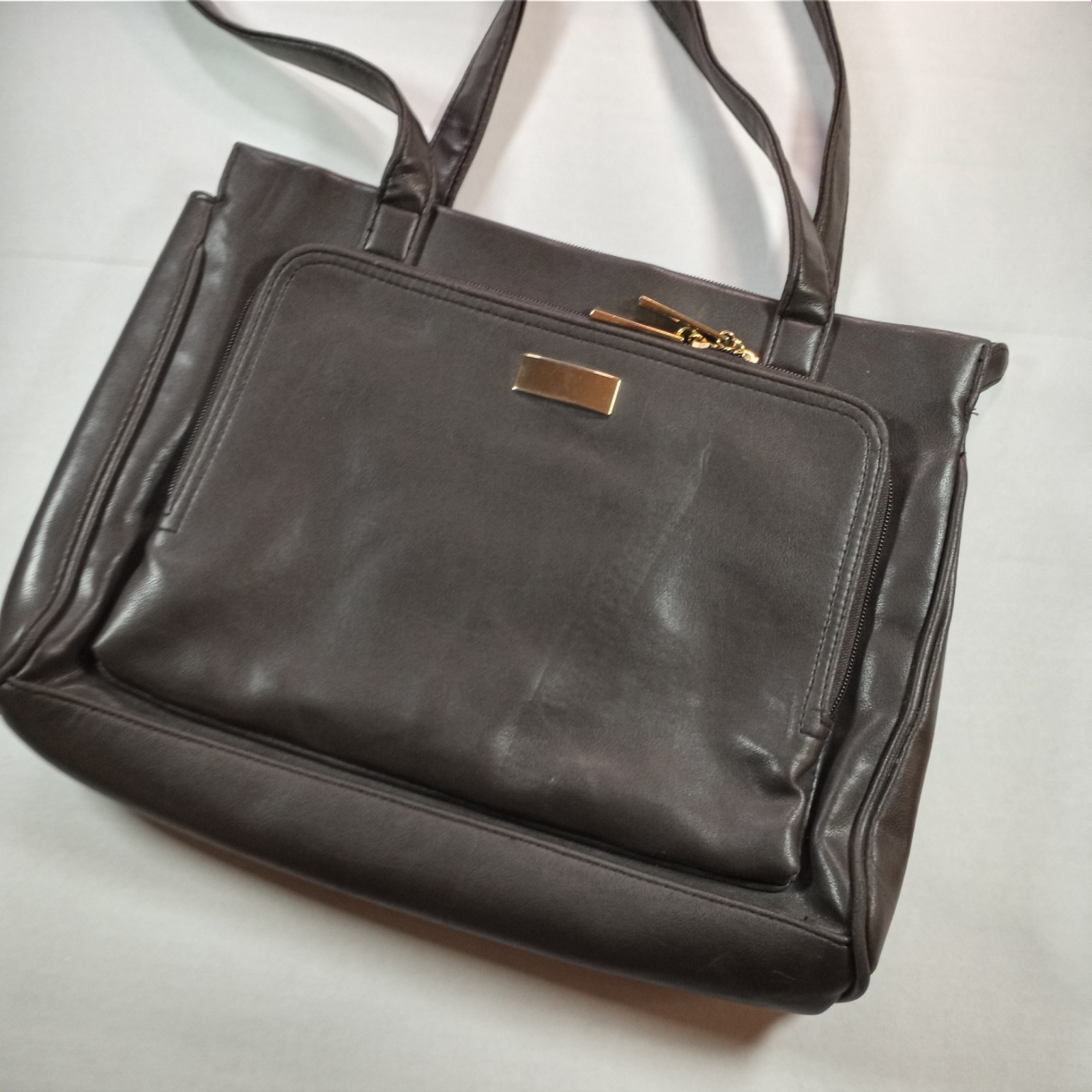 Worthington leather double strap shoulder bag