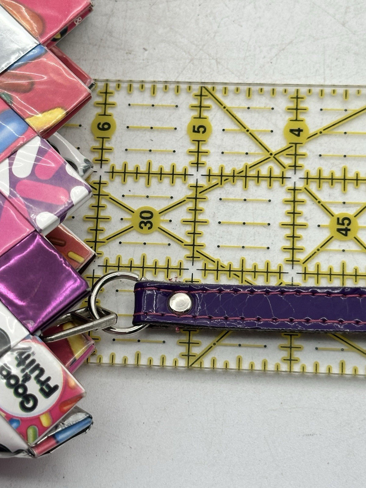 Nahui Ollin Candy Wrapper Wristlet Good & Plenty Good & Fruity 7.25” X 5”