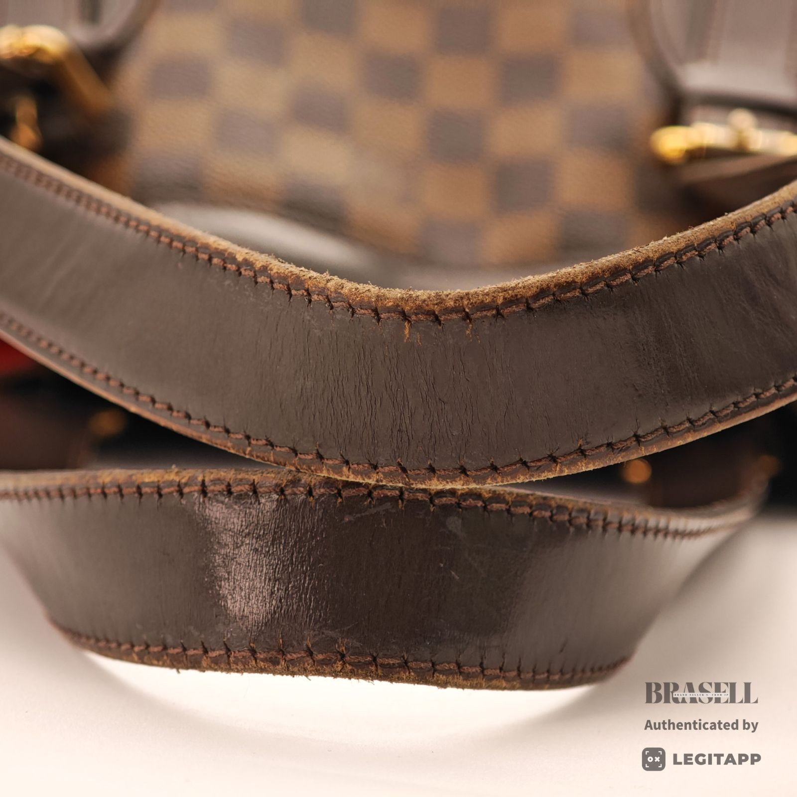 LOUIS VUITTON Damier Ebene Hampstead MM N51204 Tote Bag Brown【ImportFeeFREE】