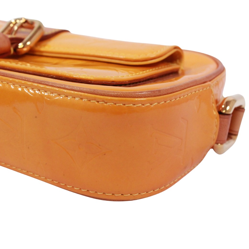 LOUIS VUITTON M91108 Christy MM Shoulder Bag Monogram Vernis yellow Women