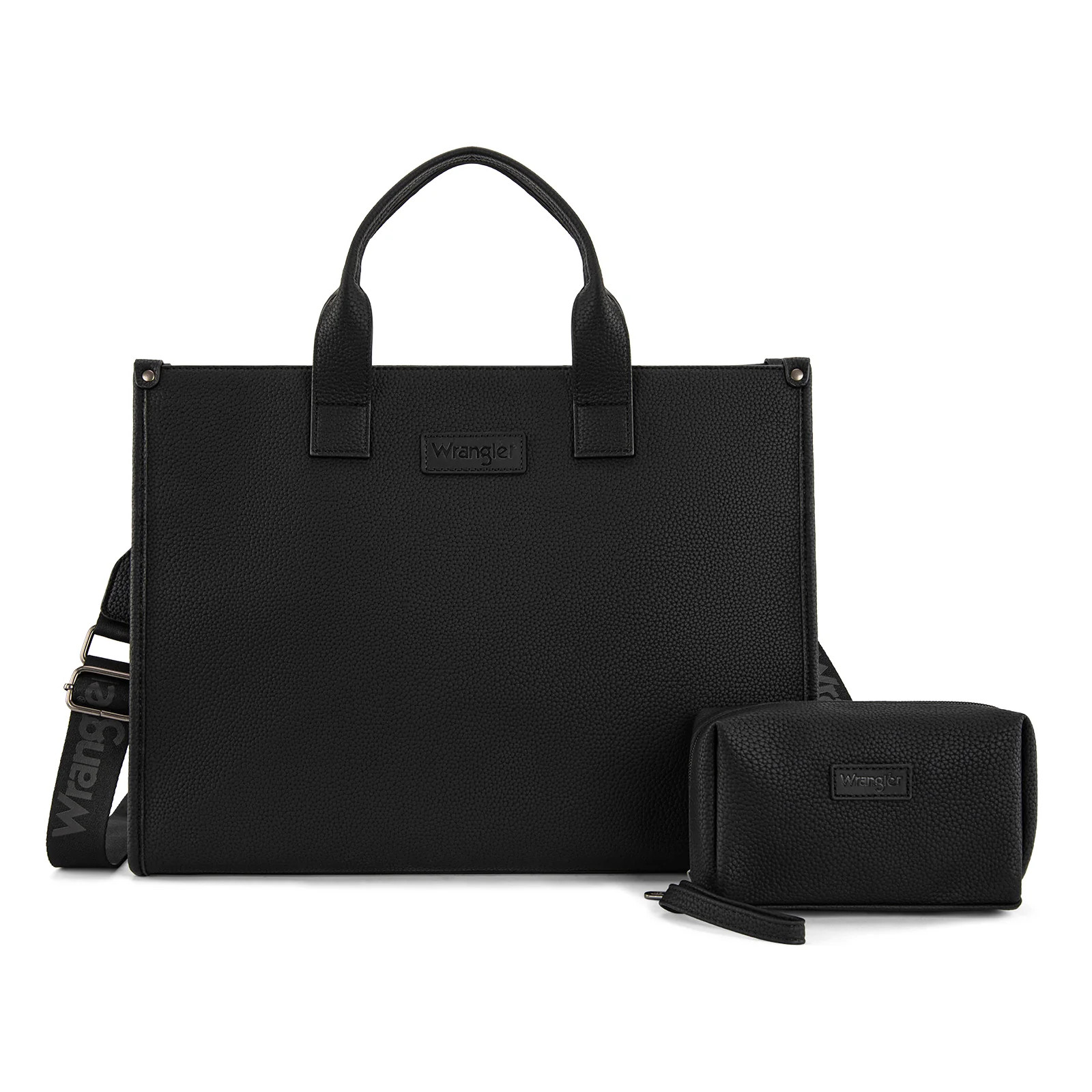 Wrangler Structured Work Tote/Large Carry-All Tote/Crossbody with Pouch