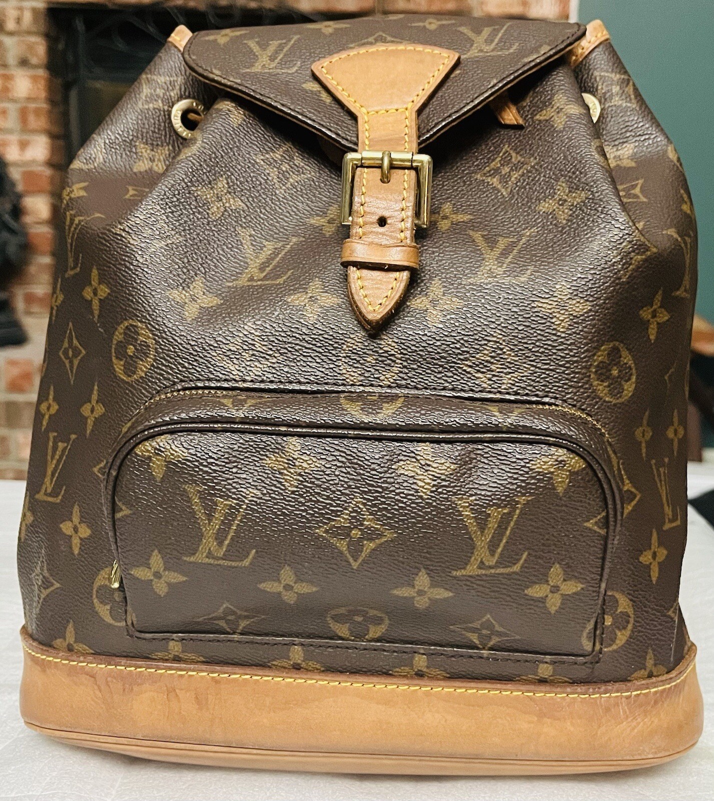 Louis Vuitton LV Monogram MONTSOURIS MM Backpack Browns Bag M51136 – VERY GOOD**