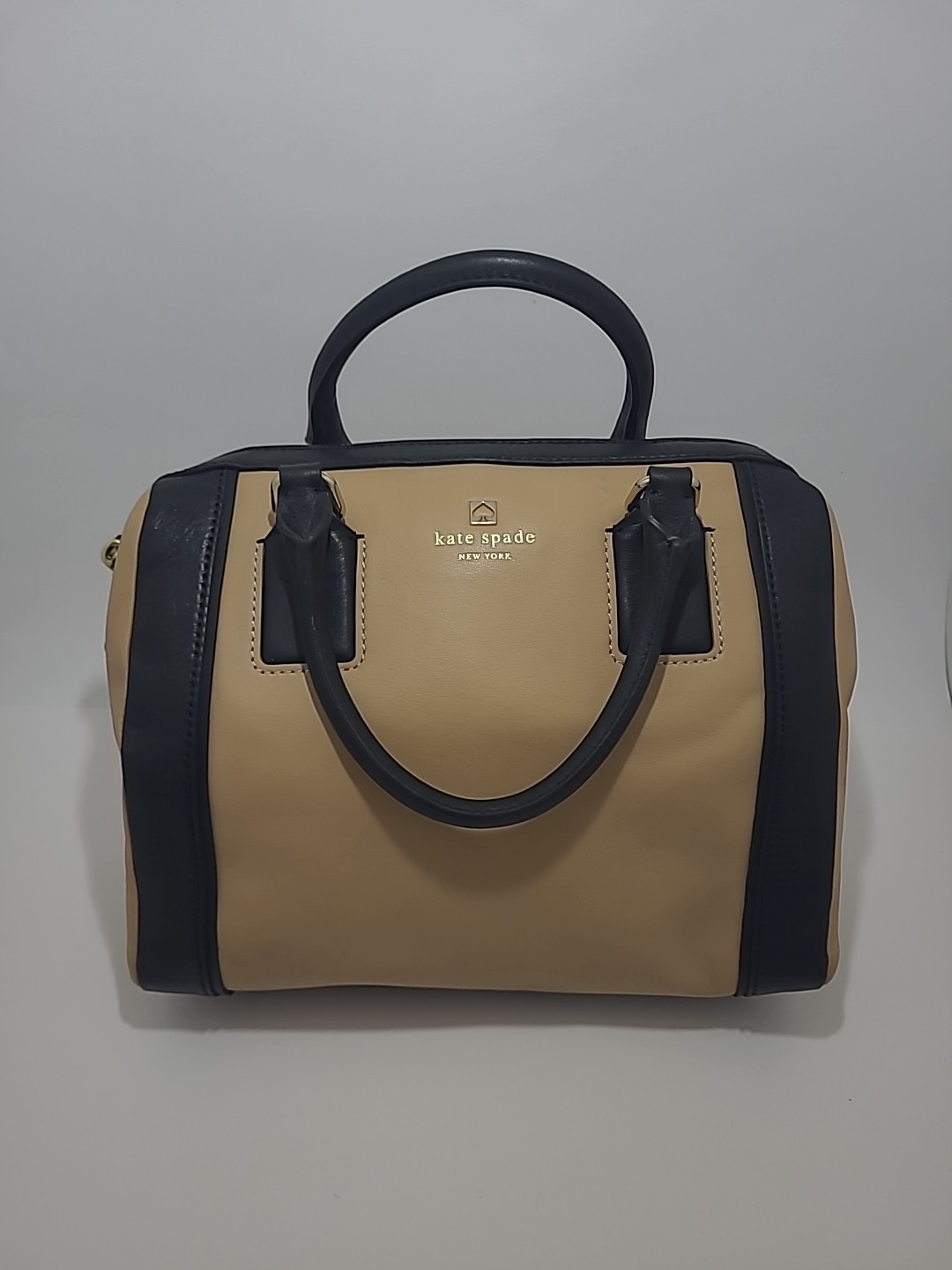 Kate Spade NY Two Tone Hudson Street Blake Cruiser Handbag Satchel Purse