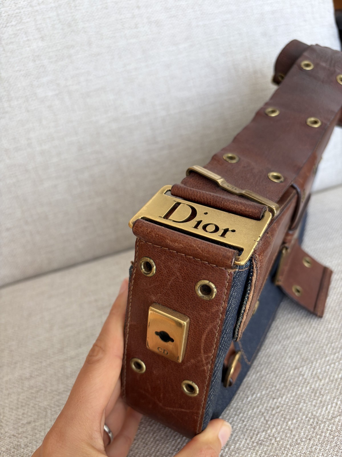 Rare Christian Dior Columbus Denim Bag – John Galliano Era Y2K Archive