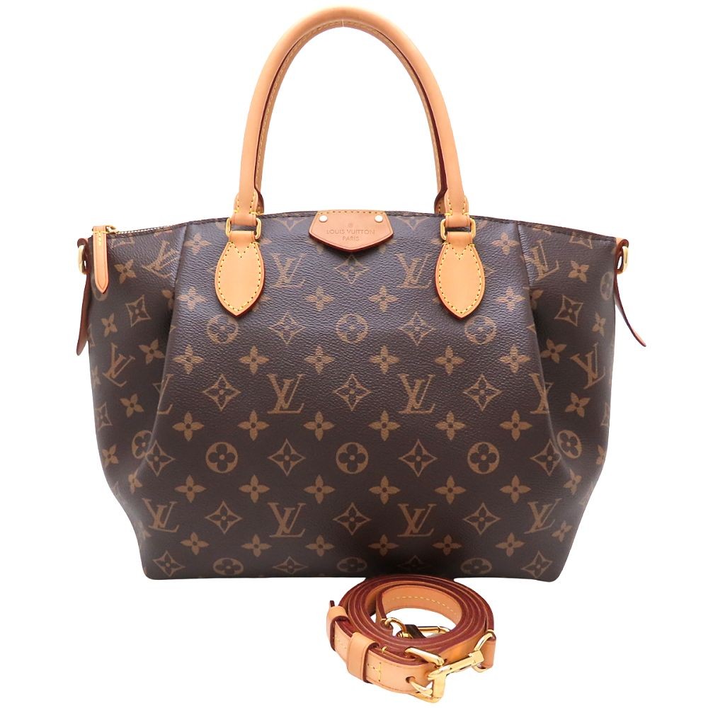 LOUIS VUITTON Monogram Handbag Turen MM 2Way M48814 Brown/352875