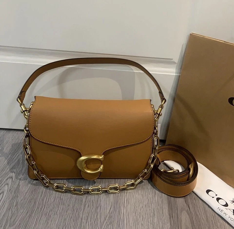 COACH CHAIN ​​TABBY Chain Shoulder Bag CAF52 Honey Brown